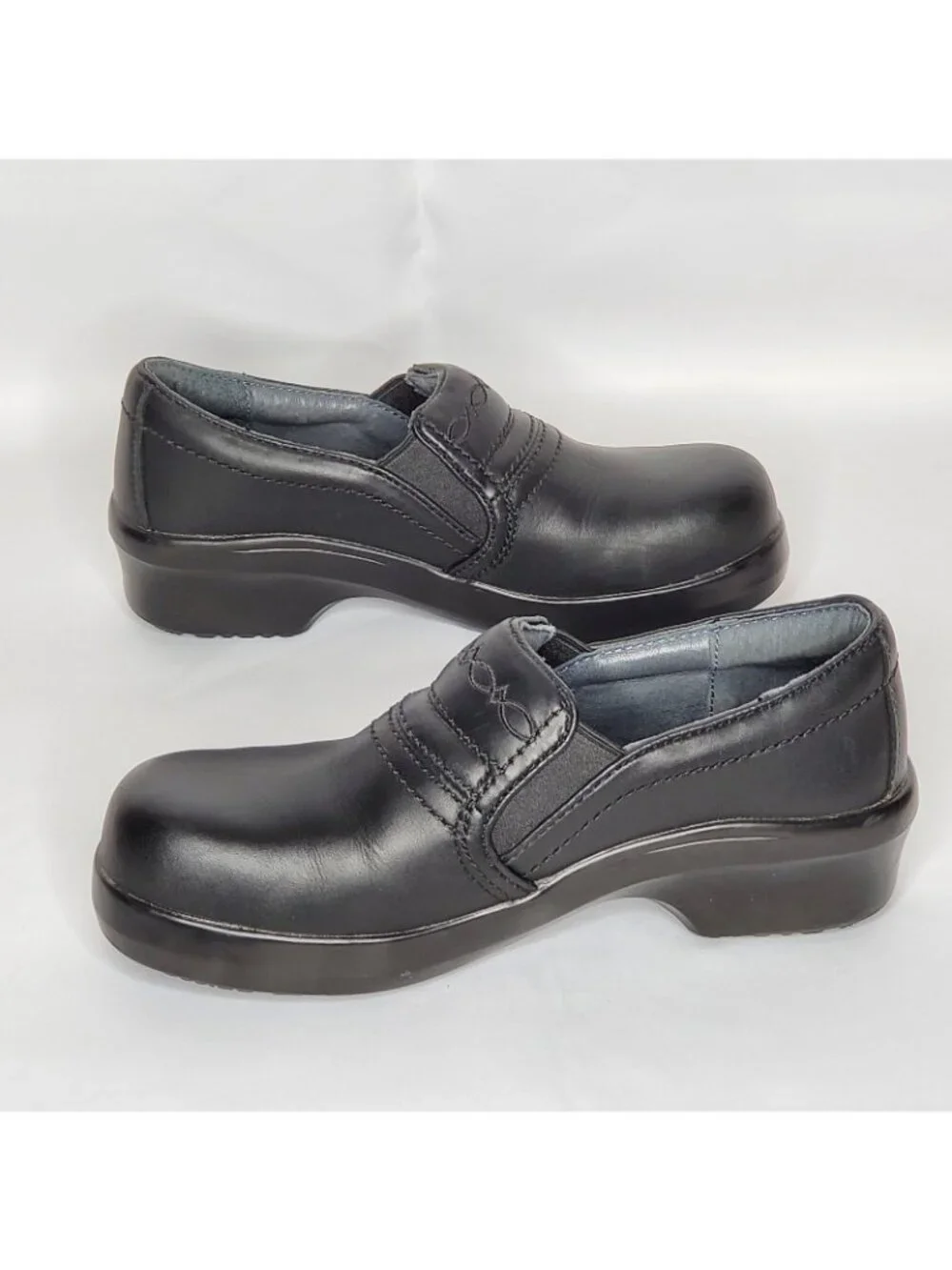 Ariat Expert Safety Clog Slip-On Shoes 8B Composite Toe Nurse Work Matte Black - Picture 6 of 8
